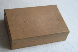 Gerbeaud , Kugler Henrik , antik dombornyott papír doboz , 12,5 x 18,5 x 5 cm