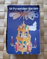 Karácsonyi piramis gyertya betlehemes forgó díszhez kellék kiegészítő