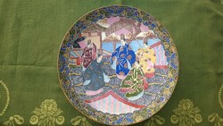 Spectacular marked Chinese wall plate huge size 37.5 cm