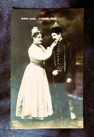 1906 BLAHA LUJZA A MAGYAR NEMZET CSALOGÁNYA Z. MOLNÁR LÁSZLÓ EREDETI KORABELI STRELISKY FOTÓ LAP