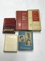 Kommunista minikönyvek 4 Darab-Vértanúink- Az illegális szabad nép-Lenin a szakszervezetekröl