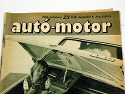 1977 november  /  autó-motor  /  SZÜLETÉSNAPRA RÉGI EREDETI ÚJSÁG Ssz.:  3512