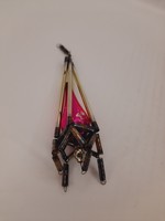 Karácsonyfa dísz, Gablonz, rakéta, 14 cm