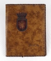 1P777 old printed coat of arms book cover berlin