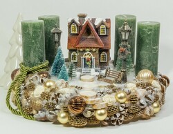 Adventi koszorú led világítással