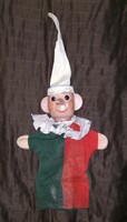 Hand puppet clown retro toy doll 30 cm