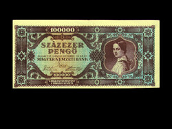 100 000 PENGŐ - 1945 Inflációs - (Különleges bankjegy - Olvass!)
