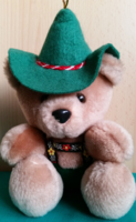 Plush teddy bear in Tyrolean clothes, bear figure, 21 x 12 cm