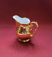 Es Bavarian German porcelain richly gilded milk cream pouring gold Christmas decoration