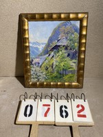 Rudolf Ernst Marcic szlovén festő festménye, olaj, karton, 36 x 45 cm-es. 0762