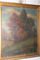 Antique signed painting 682
