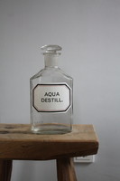 Old apothecary bottle in good condition with 