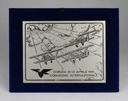 1P983 AECI - Aero Club Italia Gorizia 1991 repülős plakett dobozában