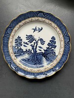 Real old willow English porcelain cake plate