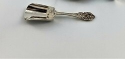 Decorative silver spice spoon