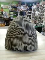 A special ceramic vase with a zebra pattern