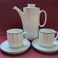 Rosenthal Studio Linie német porcelán kávés teás készlet kanna kancsó csésze csészealj kiöntő