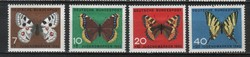 Postatiszta Bundes 2045 Mi 376-379, falcos       3,50 Euró