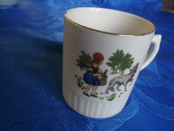 Little Red Riding Hood and the Wolf fairy tale cup
