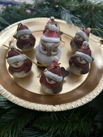 7 db kismadár madarak és bagoly karácsonyi  dísz karácsonyfadísz