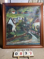 XX. Early century Hungarian artist, oil on canvas painting, size 95 x 107 cm.