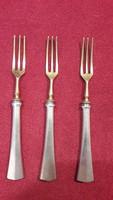 Antique silver-plated brass fork 2.