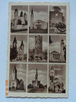Old postal Weinstock postcard: details of the church in Debrecen