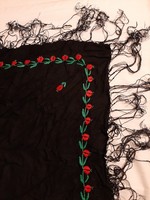 Mezösé folk costume embroidered shawl
