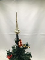 Retro glass Christmas tree decoration, mino top decoration