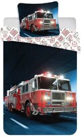 Tűzoltóautó ágynemű szett 100% pamut, felnőtt méret - ÚJ