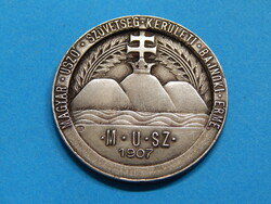 Year 1907, hallmarked silver coin of the Hungarian swimming association