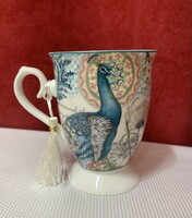 Peacock pattern mug
