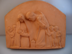 Can be hung on the wall with terracotta nativity scene mc sign