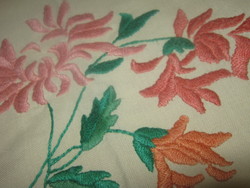 Old embroidered tablecloth 67 cm x 65 cm
