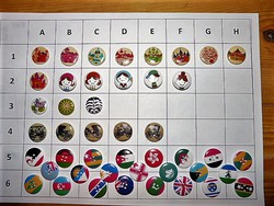 Children, conflict, flag, castle button from the collection, for clothes, bags, scrapbooking