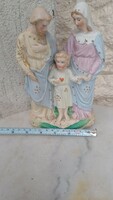 Antique holy trick colorful biscuit porcelain.