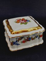 Rosenthal dúsan aranyozott porcelán bonbonier, 10,2 cm