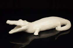 Mid century Italian ceramic crocodile / old retro