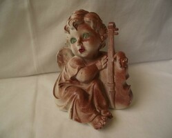 Violin angel with putto violin, Christmas decoration