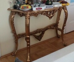 Barokkos konzol asztal