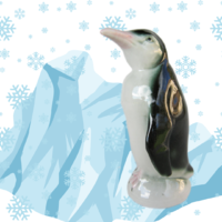 Penguin porcelain figurine 11 cm