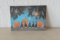 Retro ndk Christmas card. Postman.