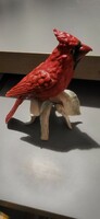 Goebel porcelain red cardinal finch 16×14 cm