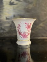 Herendi - Indiai kosár (rózsaszín / purpur) mintás váza