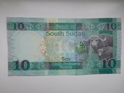 Dél - Szudán 10 font 2016 UNC