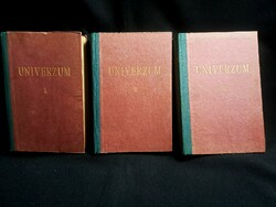 Régi Univerzum magazinok 3 könyvbe kötve az 1960-70-es évekből