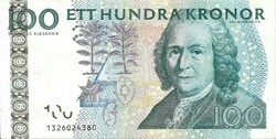 100 Kronor 2001 Sweden 1. Beautiful