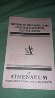 1930. About the atheneum's literary and printing r.T. Book catalog according to the pictures atheneum