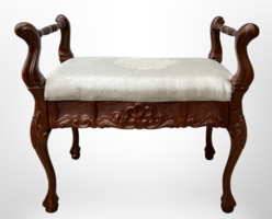 Italian style carved wood - sofa in new condition