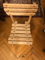 Children's chair made in retro style. Made of wood, completely renovated. Size: 58x30 cm